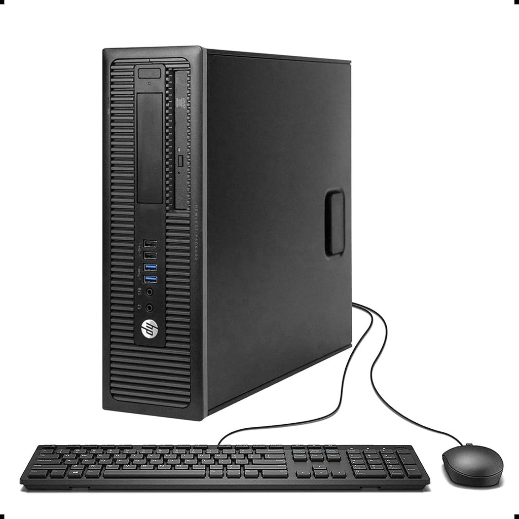 Computador de mesa HP EliteDesk 800 G1 SFF, Intel Core i3-4160, 8 GB de RAM, SSD de 256 GB, Wi-Fi, Bluetooth, teclado americano, Windows 11 Pro (recondicionado)