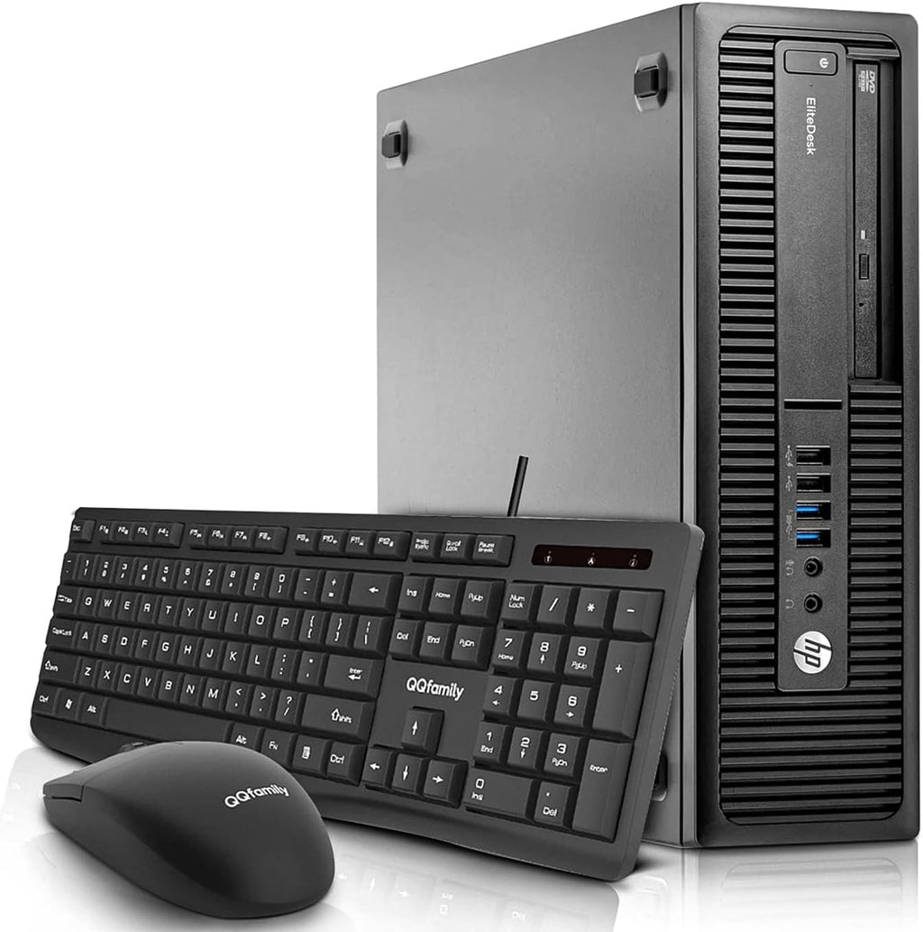 Computador de mesa HP EliteDesk 800 G1 SFF, Intel Core i3-4160, 8 GB de RAM, SSD de 256 GB, Wi-Fi, Bluetooth, teclado americano, Windows 11 Pro (recondicionado)